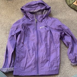 Columbia Kids Raincoat, Purple, XS (6-6x)